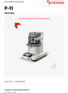 Operating manual Knife Mill PULVERISETTE 11